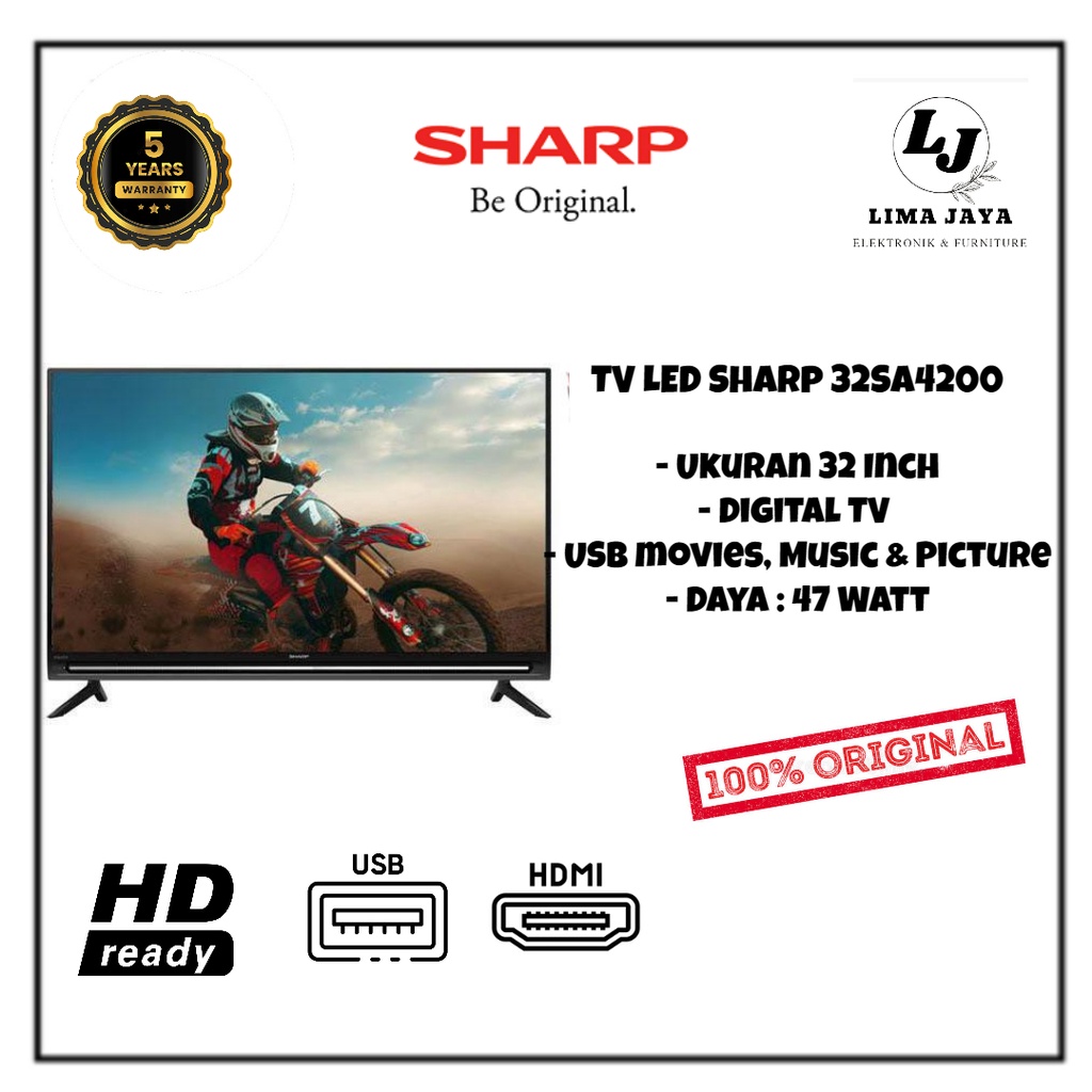 SHARP LED TV 32SA4200 DIGITAL TV LED 32 Inch