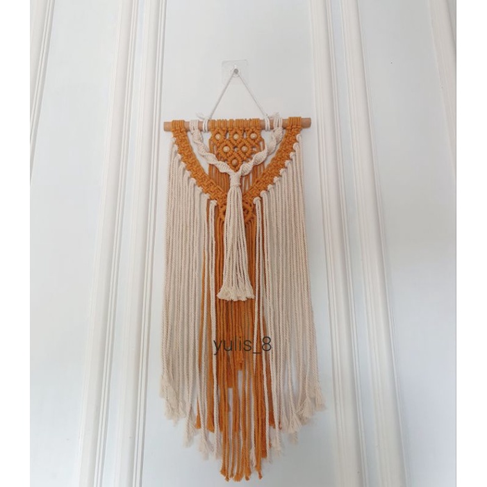 Macrame wallhanging, hiasan dinding rung tamu