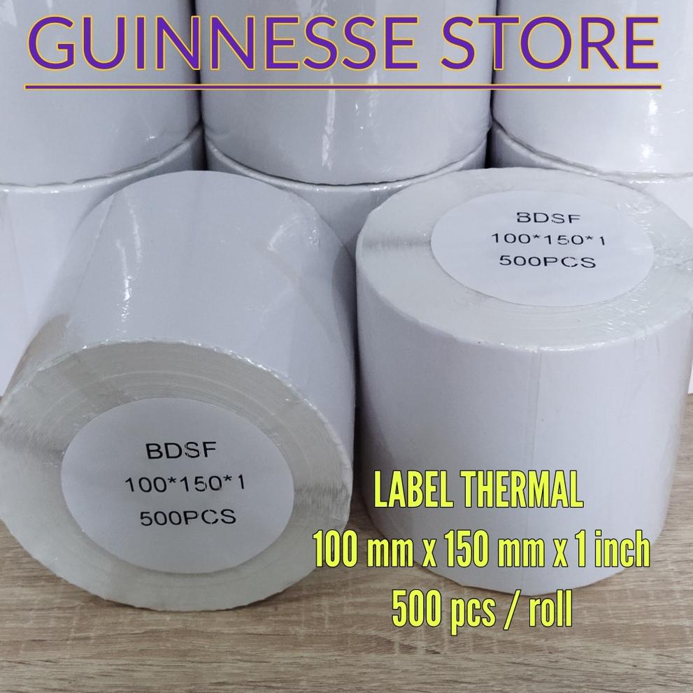 

[PRODUK PYJIP] Label Thermal - Sticker Thermal - Stiker Thermal - Kertas Thernal - 100 x 150 x 1 isi 500 pcs per roll KN8
