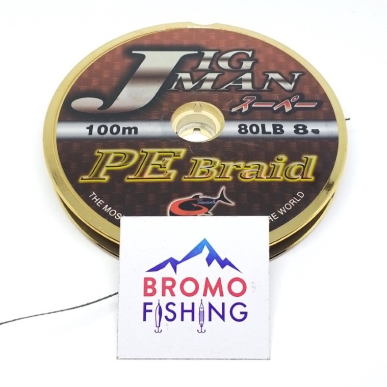PE G-TECH JIGMAN x8 100 M meter benang braid jig man senar gtech