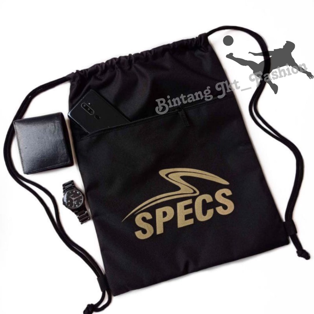 Tas Serut Ransel Drawstring Bag Specs // Tas Serut Specs Futsal // Tas Serut Specs Olahraga.