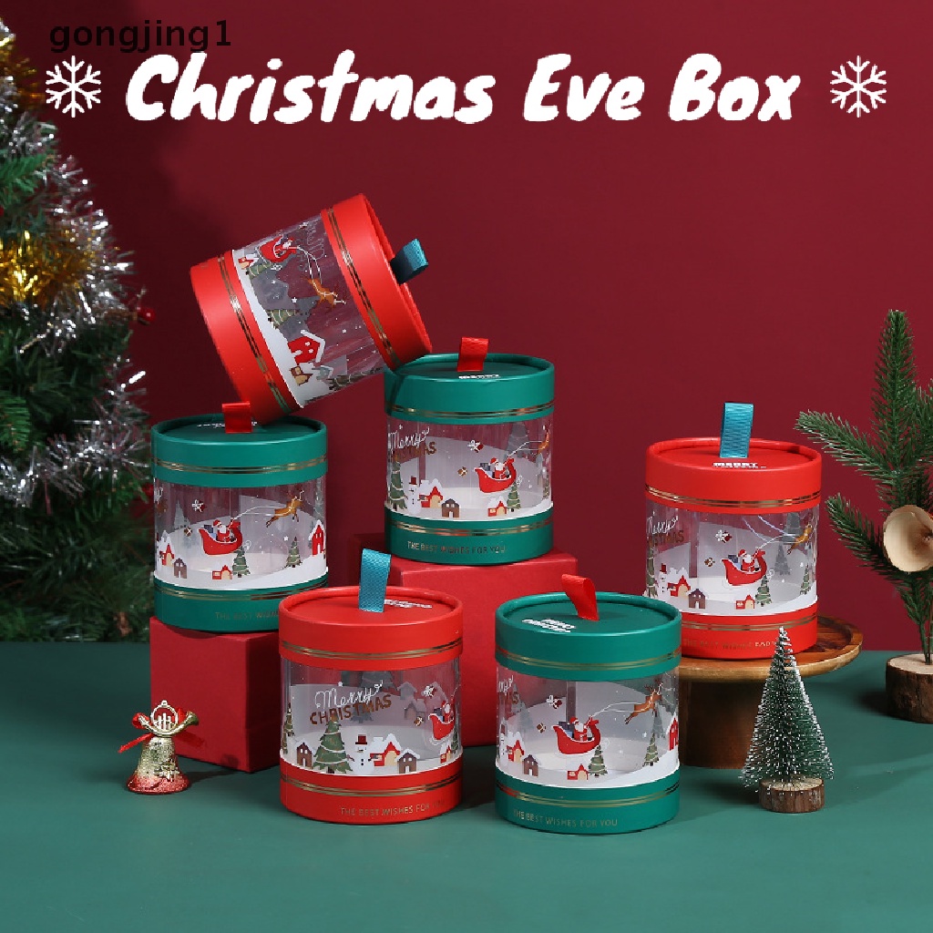 Ggg Christmas Apple Mousse Cake Hug Bucket Dessert Plastik Transparan Packing Box ID