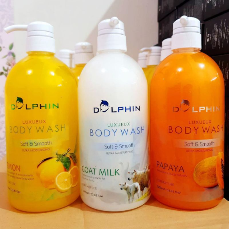 Sabun Dolphin 1000ml / Dolphin Body Wash Bpom Original / Sabun Cair Dolphin / Body Wash Dolphin
