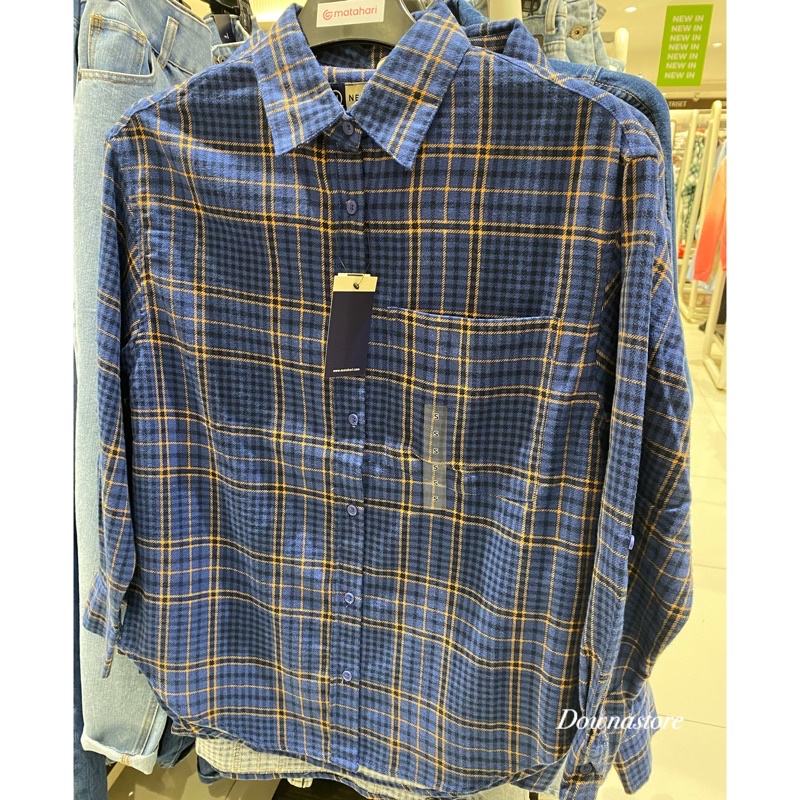 Nevada Kemeja Flanel Lengan panjang Wanita (S-XL)