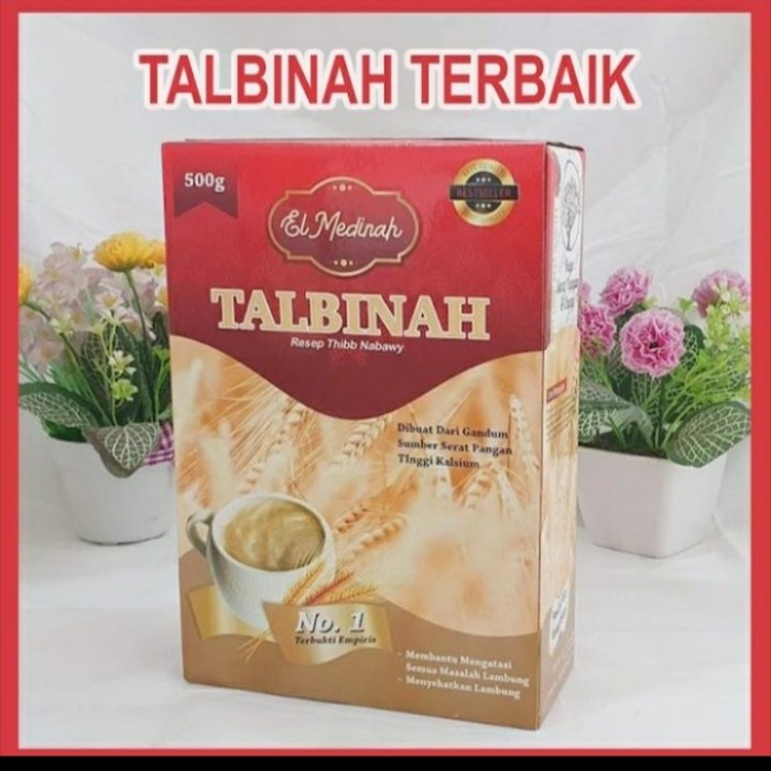 

Talbinah tepung Bubur Gandum untuk maag EL MEDINAH
