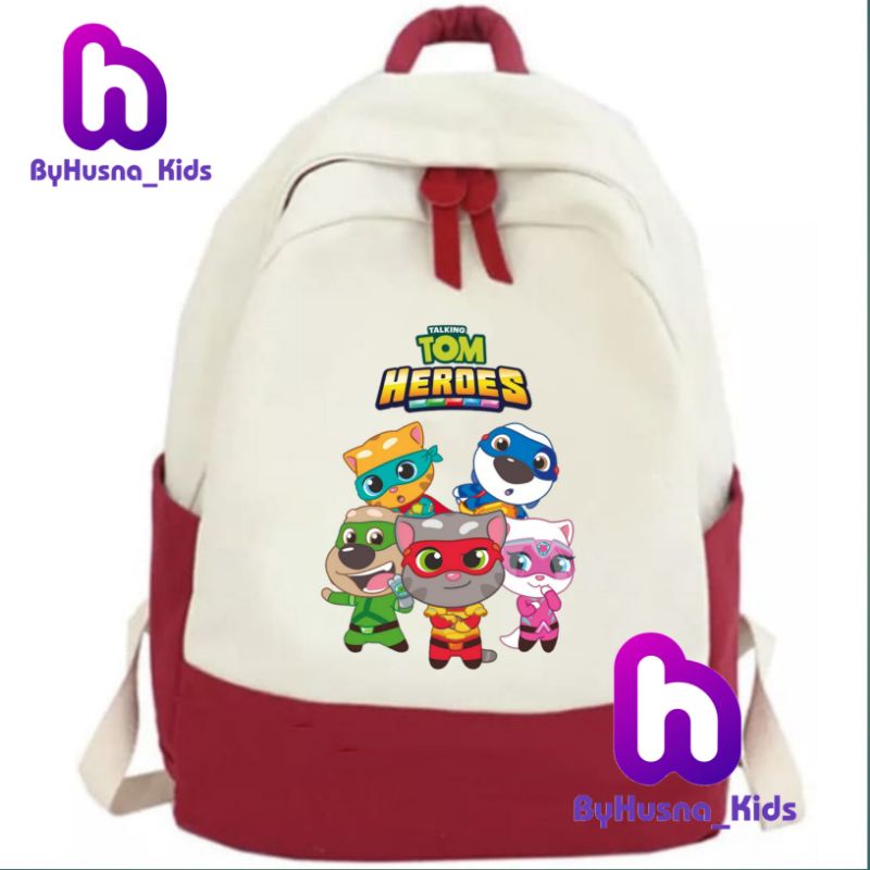 TAS RANSEL ANAK TALKING TOM HEROES TALKING TOM AND FRIENDS CUSTOM