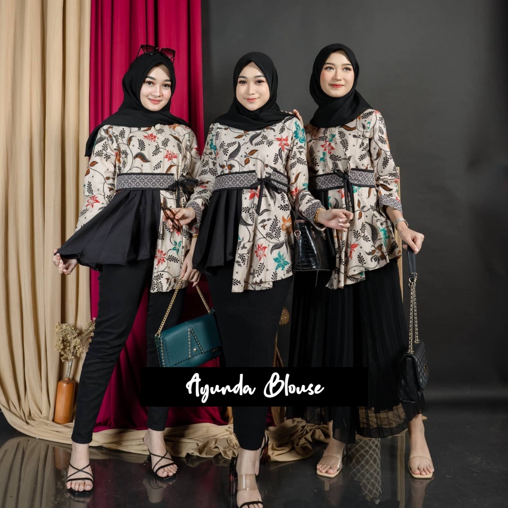 BAJU BATIK WANITA MODERN MONALISA GENES asli PEKALONGAN