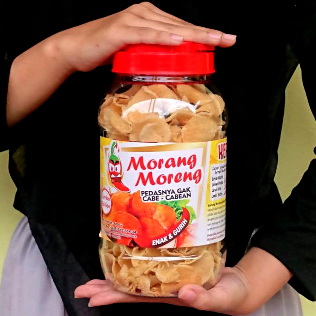 

Keripik Cireng Pedas Morang Moreng (Toples Jumbo) - Cimol Kering / Cimoring Aneka Rasa