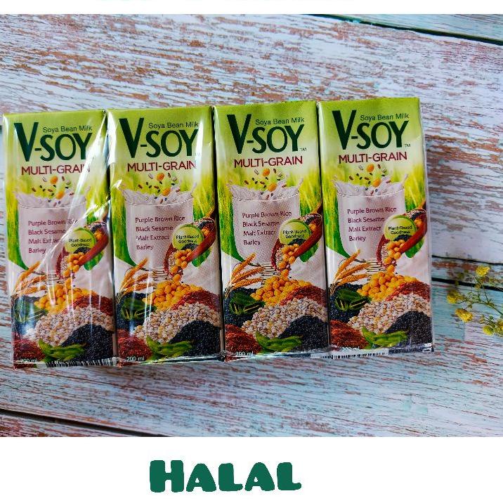 

Ready Stok V-soy susu VSOY multi grain 200ml Exp 04.2023