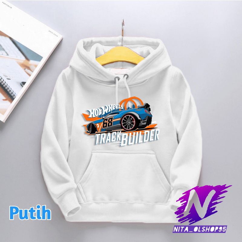 hoodie sweater anak hot wheels