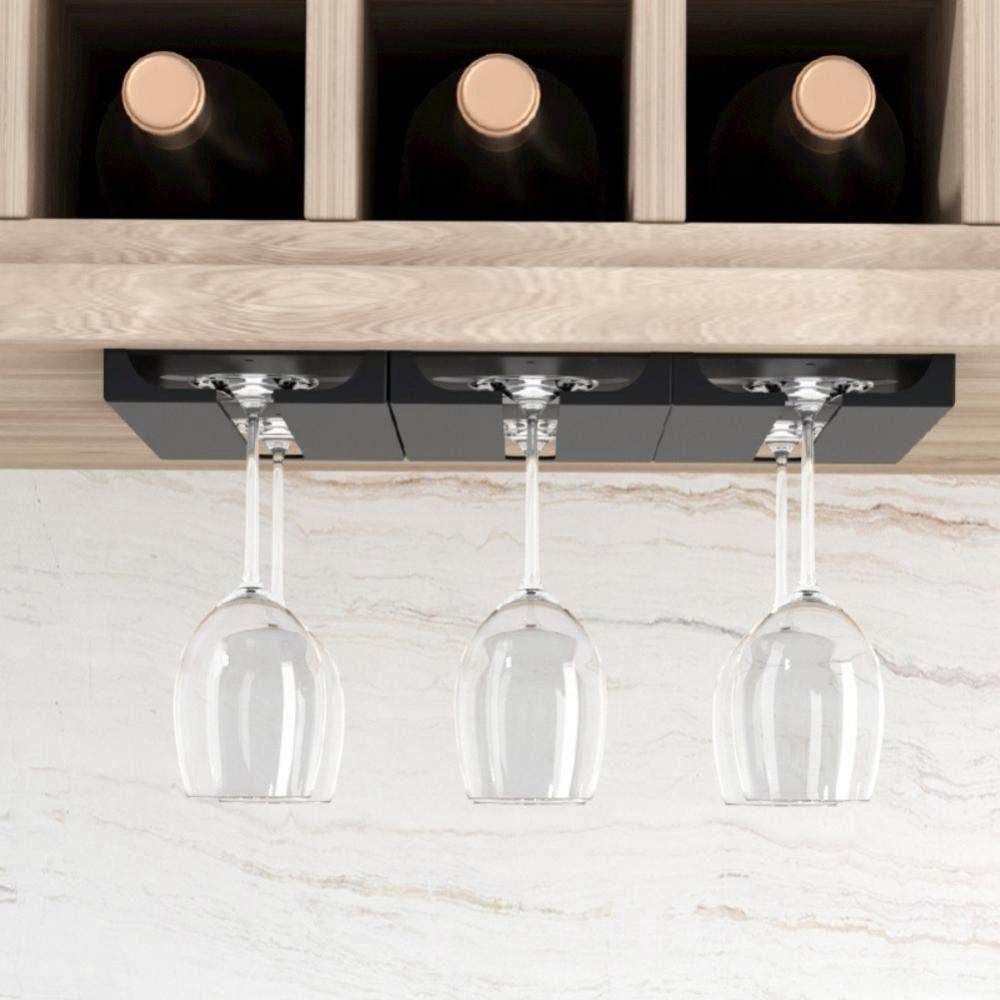 Rebuy Wine Glass Holder 1/2Pcs Bebas Pukulan Gantung Dipasang Di Dinding Untuk Rumah Dapur Drain Goblet Rack