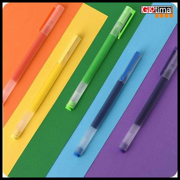 

Mi Jumbo Gel Ink Pen Pulpen 0.5Mm 5 Pcs 5 Warna