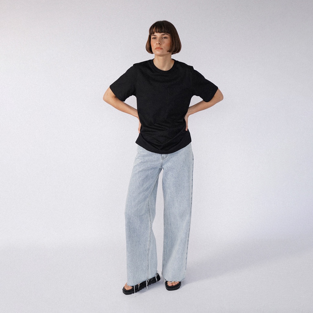 Mississippi Kaos Wanita Lengan Pendek LIN000349M Hitam