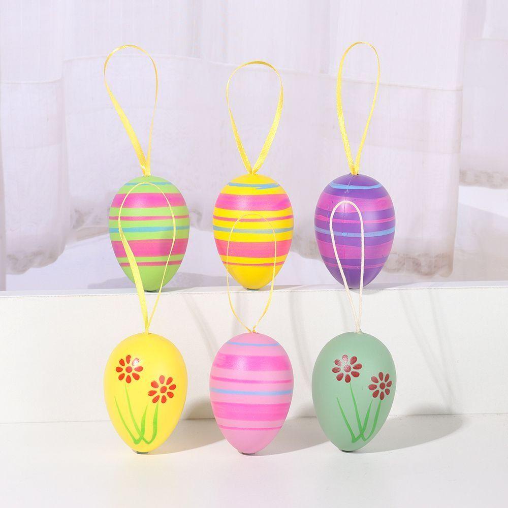 PREVA 12/24Pcs Easter Eggs Easter Decoration DIY Crafts Favor Kids Gifts Artificial Eggs