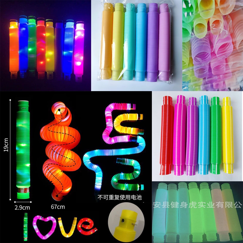 Pop Light Tube Pop Lait Let Play Poplay Stick Selang Mainan Anak Viral