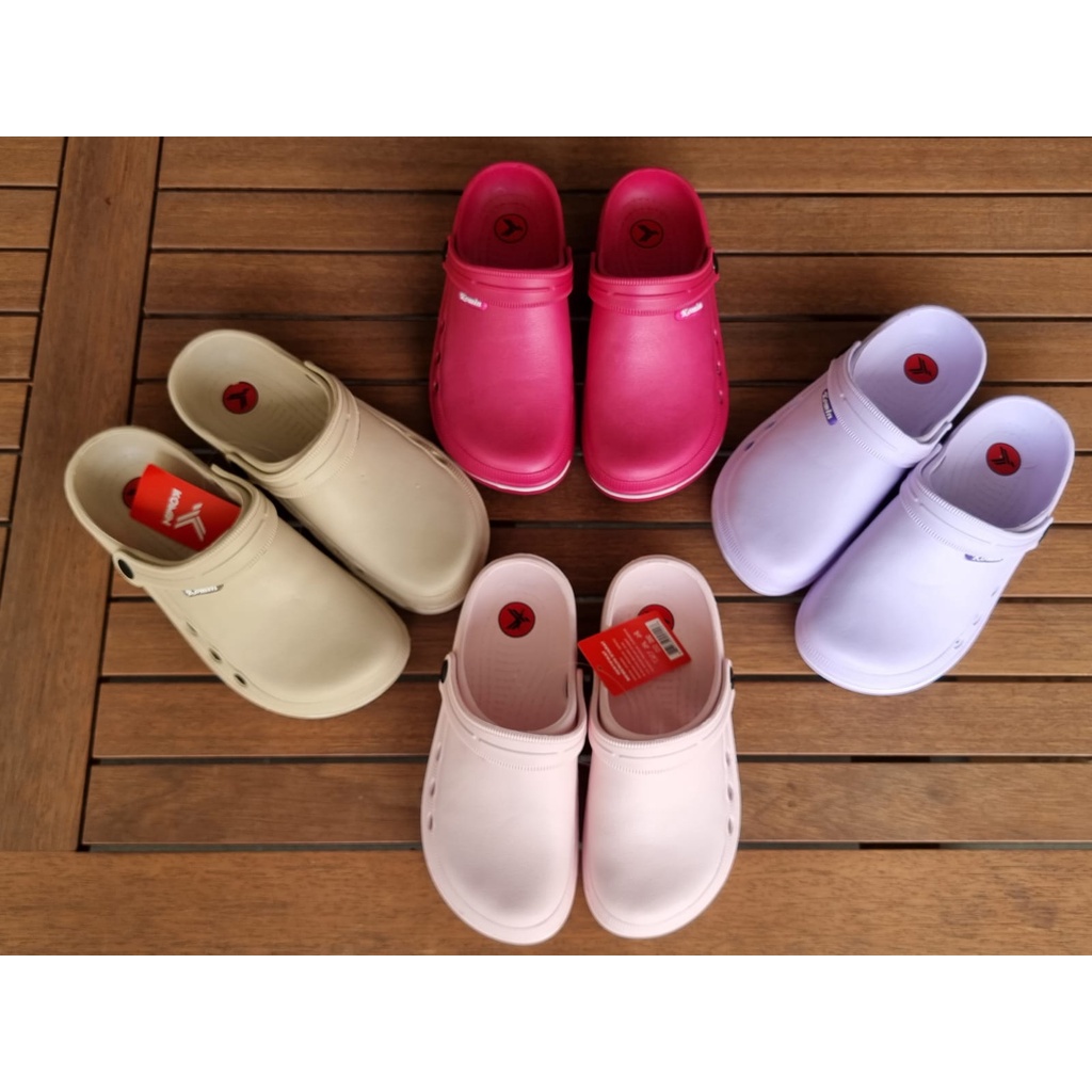 Sandal Baim Wanita Komin K023 Bakpao Fuji Ringan Warna Pastel 36-40