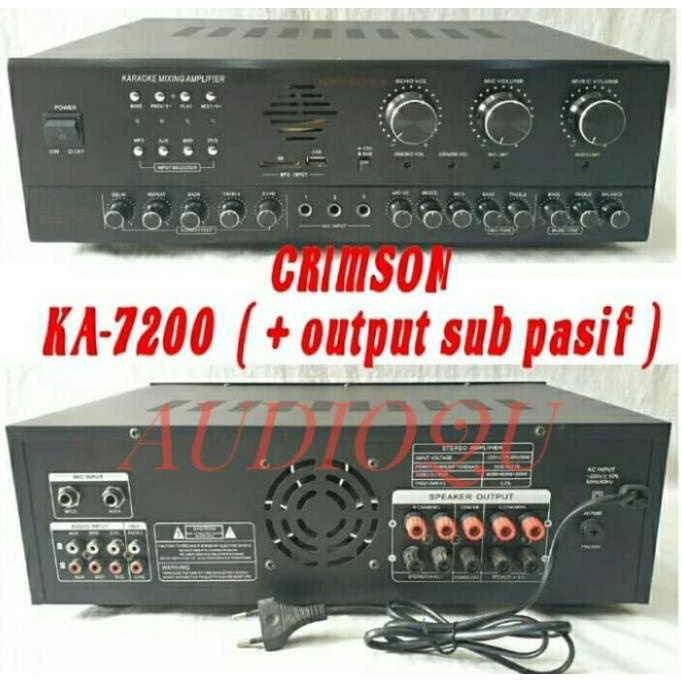 Power Amplifier Crimson 1500 Watt Ka-7200 #Original
