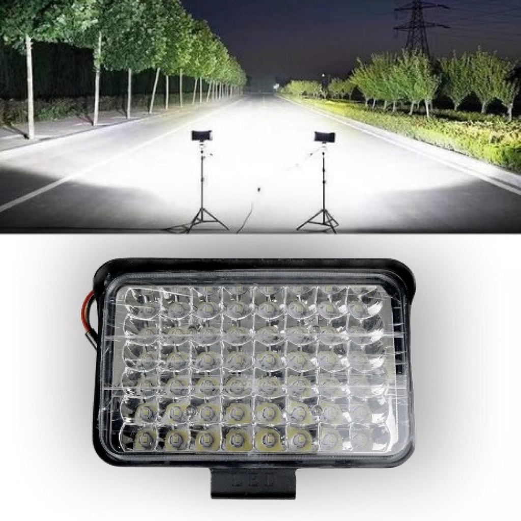 Lampu Sorot Mobil Outdoor Spotlight Waterproof 48 W 48 LED White Light