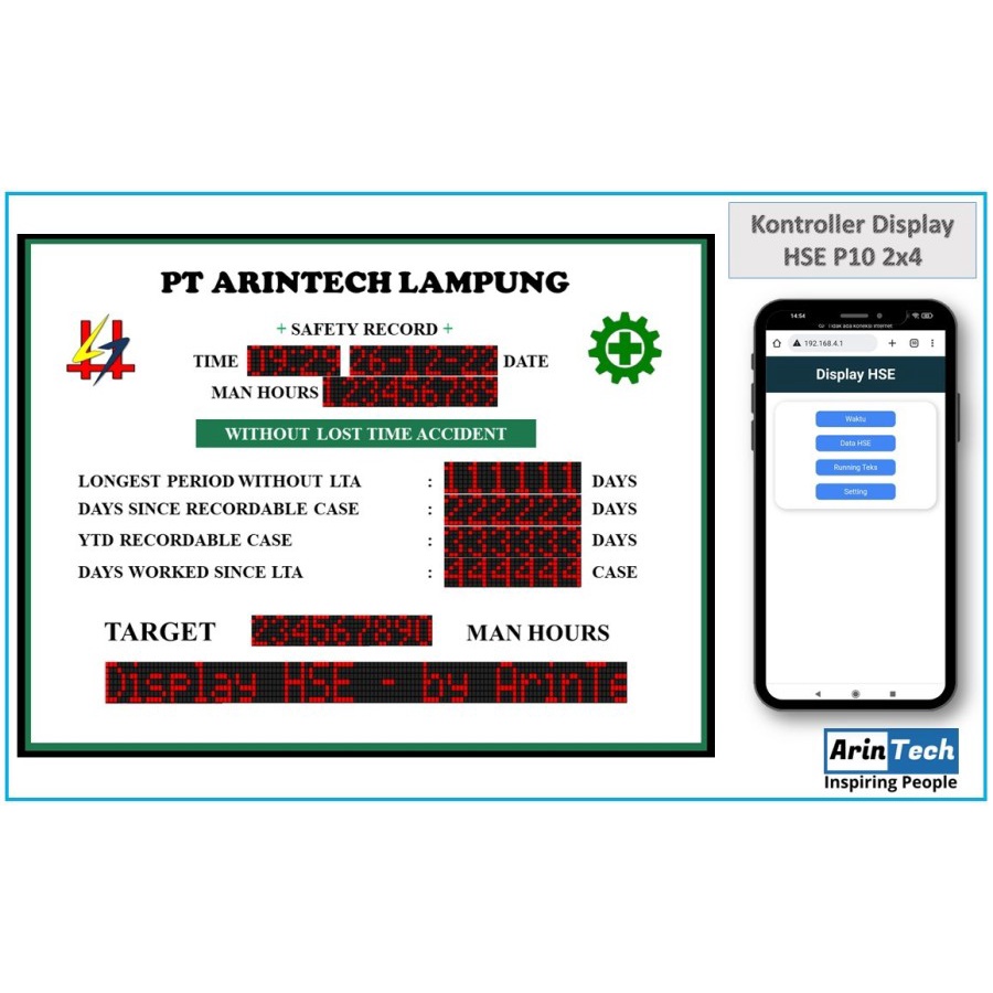 Kontroller Display HSE Wifi - HSE Performance Board - Safety Board K3