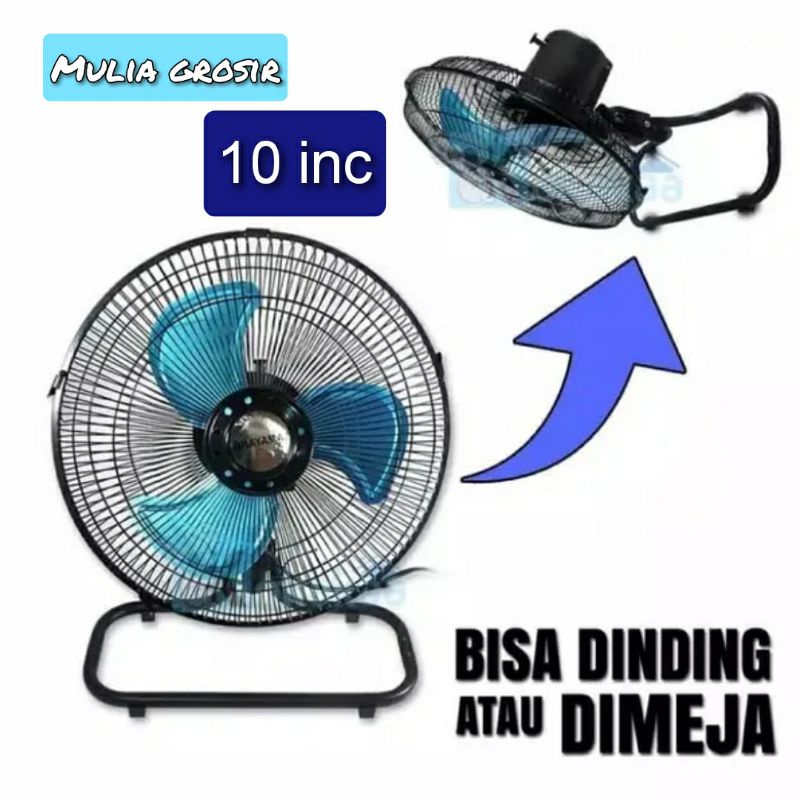 Kipas Okayama Besi 10&quot; Desk Fan Okayama Kipas Besi