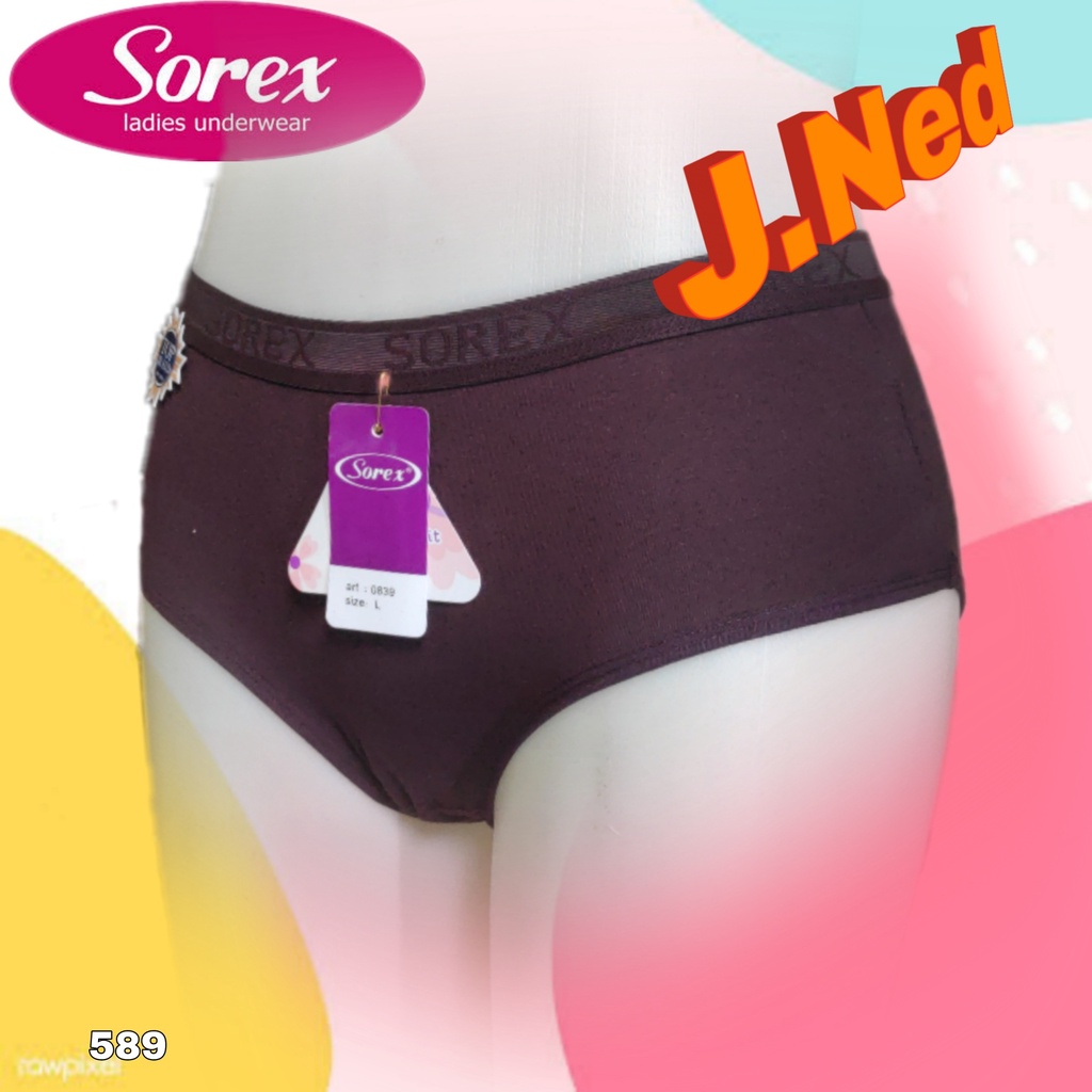 J589L - HARGA 1 LUSIN CD WANITA SOREX CELANA DALAM WANITA CD SOREX