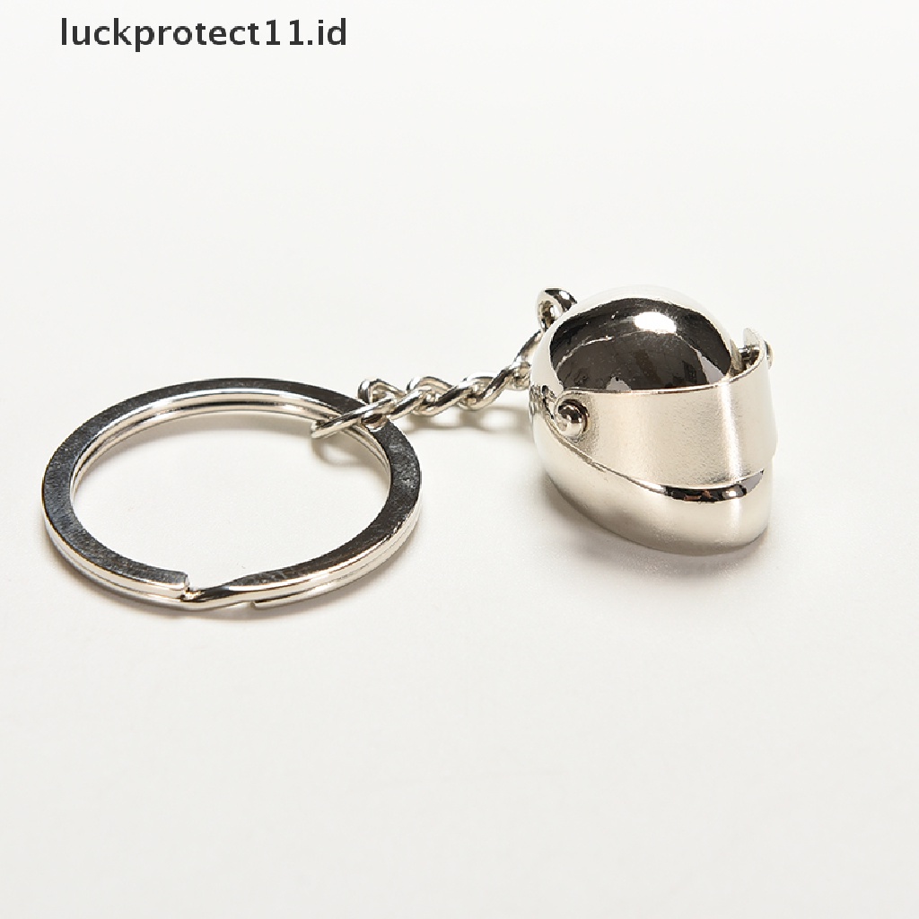 /Fashion Hot// Fashion// Gantungan Kunci Helm Sepeda Motor Kreatif Ring Gantungan Kunci Keyring Key Fob.