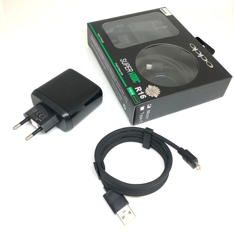 CHARGER OPPO SUPER VOOC R16 MICRO &amp; TYPE C