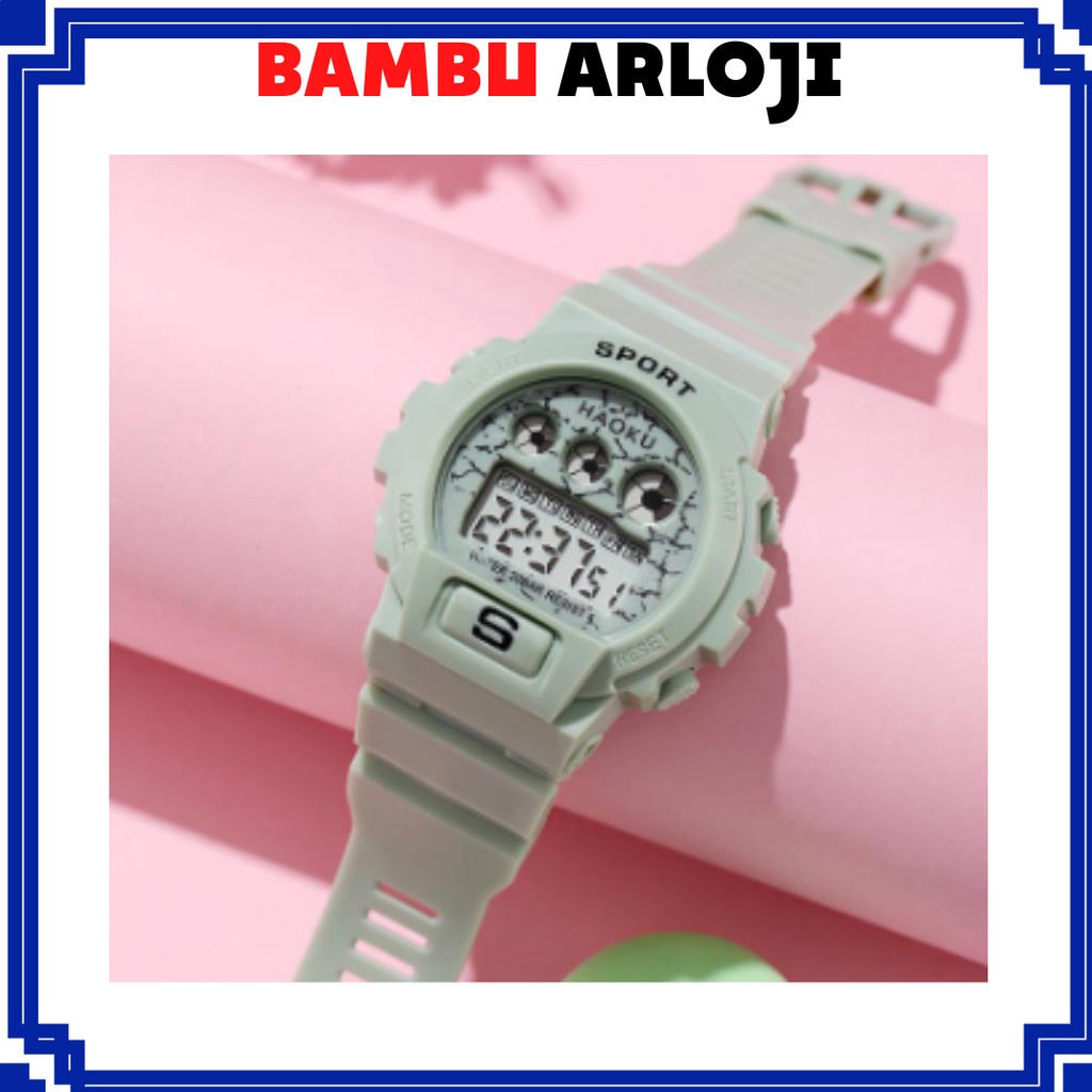 BAJ Jam Tangan Wanita Rubber Sport Digital LED 6900 Korea Fashion Import Couple Pria Anak Remaja JF082