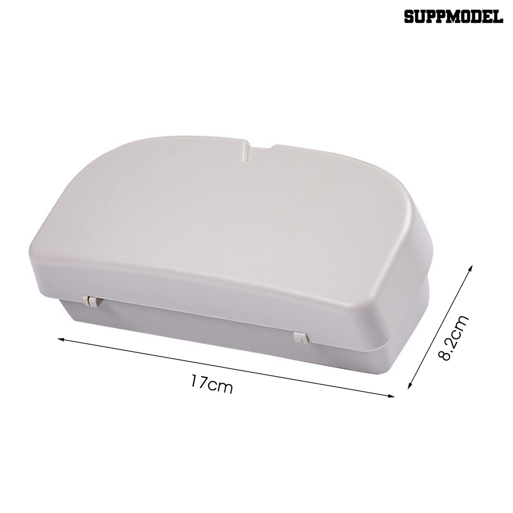 [Dekorasi] Tempat Visor Mobil Pengerjaan Halus Anti-Korosi Tahan Lama Tahan Aus Multifungsi Kotak Pelindung Operasi Satu Tangan Car Sun Visor Glasses Case Untuk Mobil