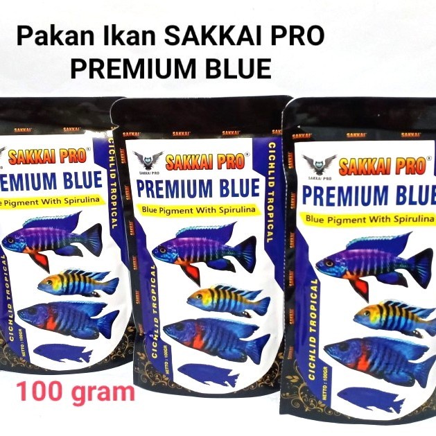 Pelet Ikan SAKKAI PRO Premium Blue 100 Gram 1 mm Pakan Makanan Ikan PAKAN IKAN HIAS DAN IKAN KECIL