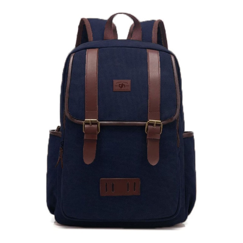 GHbag Klub New Arrival - Tas Ransel Kanvas Lisbon Norfolk Backpack Up to 15 inch - Tas Pria Tas Wanita Daypack