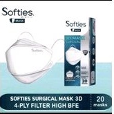 Softies 3D Surgical Mask 4Ply - 1Box/20 pcs