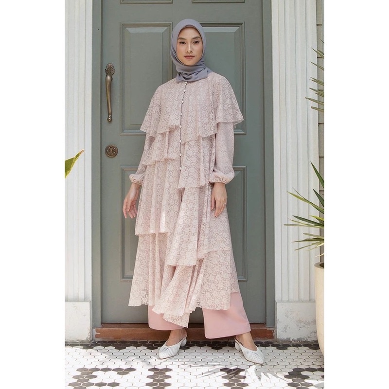Hawa Lace Lavender Tunic HijabChic