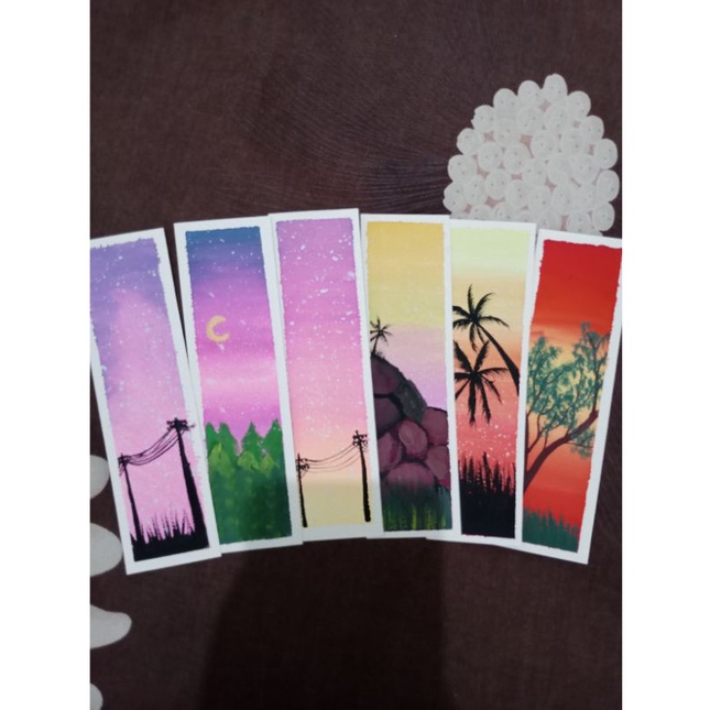 

gambar lukisan tangan aesthetic murah, pembatas buku, bookmarks