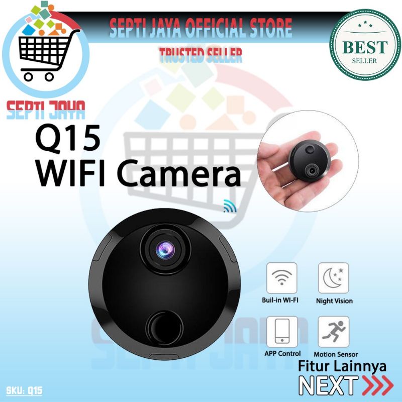 kamera mini Q15 5Mp ORIGINAL 1080p HD kamera mini ip Cctv mini wifi spy cam kamera pengintai