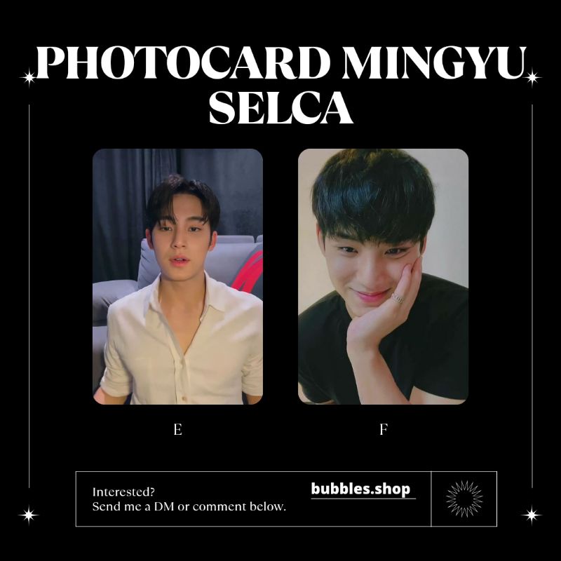 PHOTOCARD UNOFFICIAL MINGYU SEVENTEEN SELCA