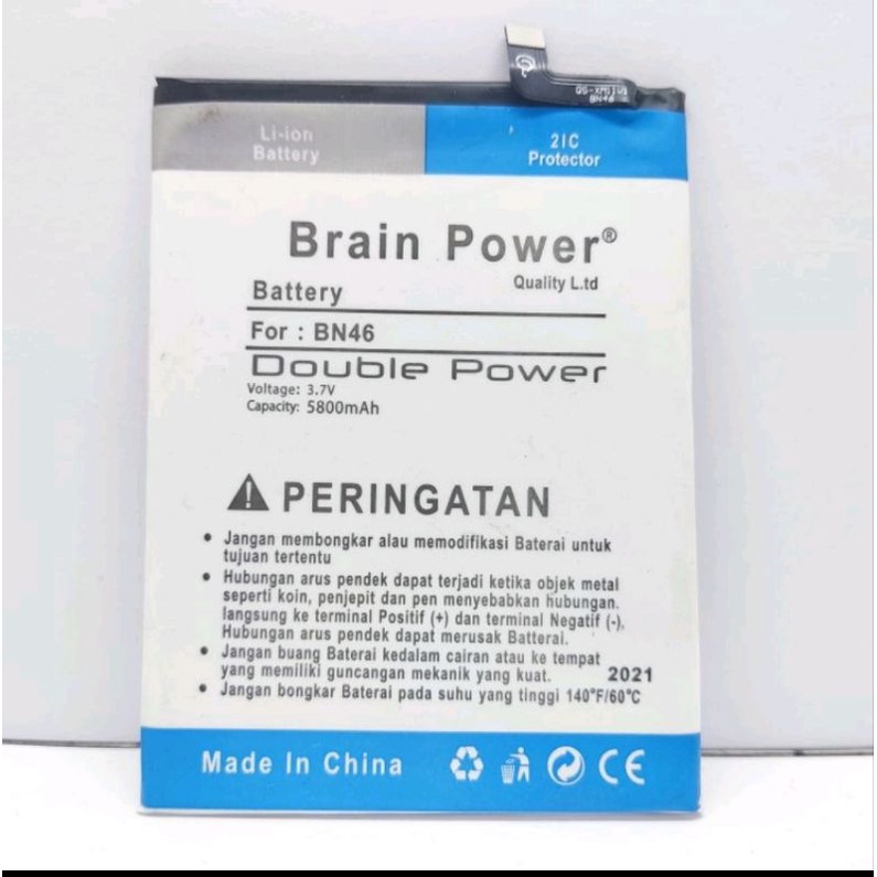 ( PROMO ) BATERAI BATRE REDMI 7 / REDMI NOTE 8 BN46 5800 MAH DOUBLE POWER