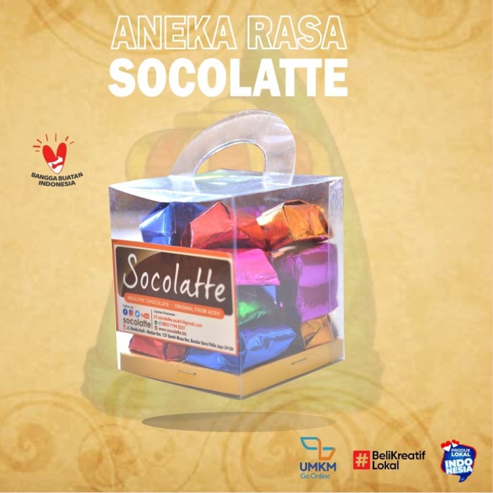 

Socolatte Aceh Permen Coklat Aneka Rasa khas Aceh