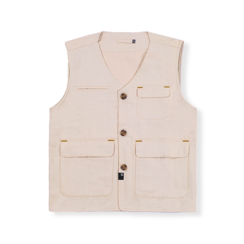 ORCA - Plait Chore Vest, Beige