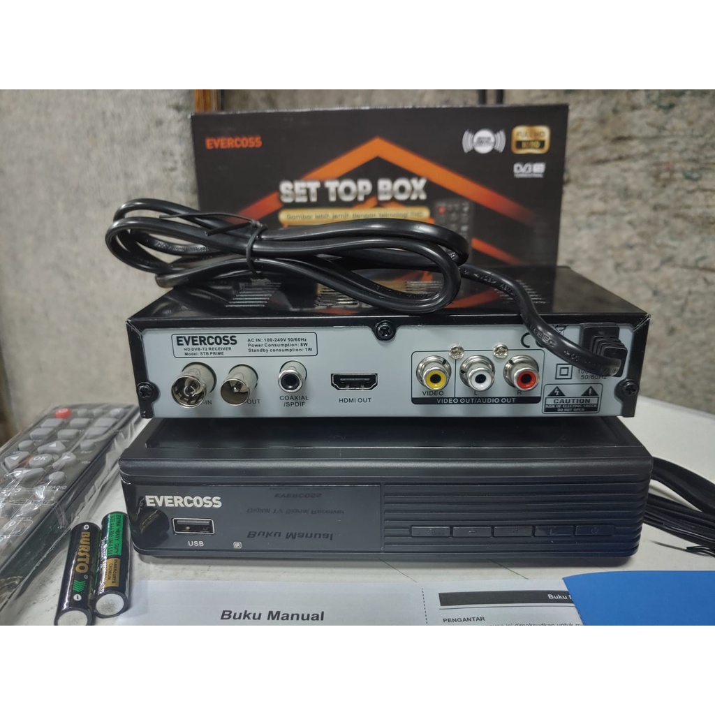 STB Evercross Prime, Alat Penerima Siaran TV Digital, Untuk TV Analog.
