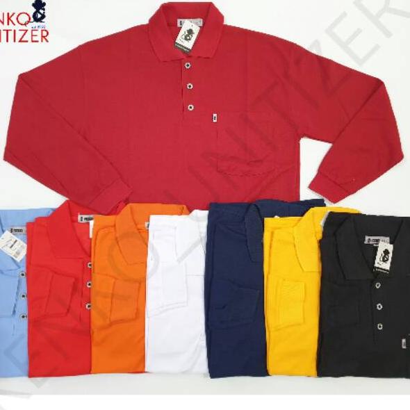 [PRODUK SZY] UNITIZER PLU kaos polo pria M L XL XXL saku shirt Krah lakos panjang kaos kerah kaos wa