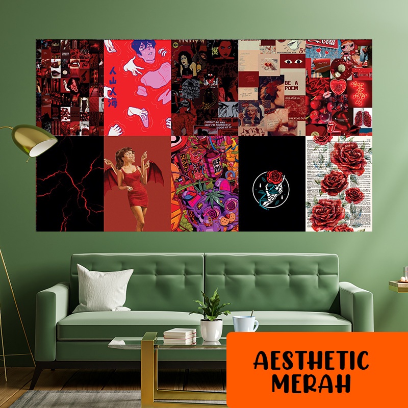 (10pcs poster) Poster Dinding Aesthetic | Isi 10 Poster | Poster Aesthetic | Poster Band Retro Vinta