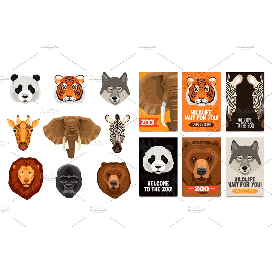 Sale! Wild Animals And Pets Set