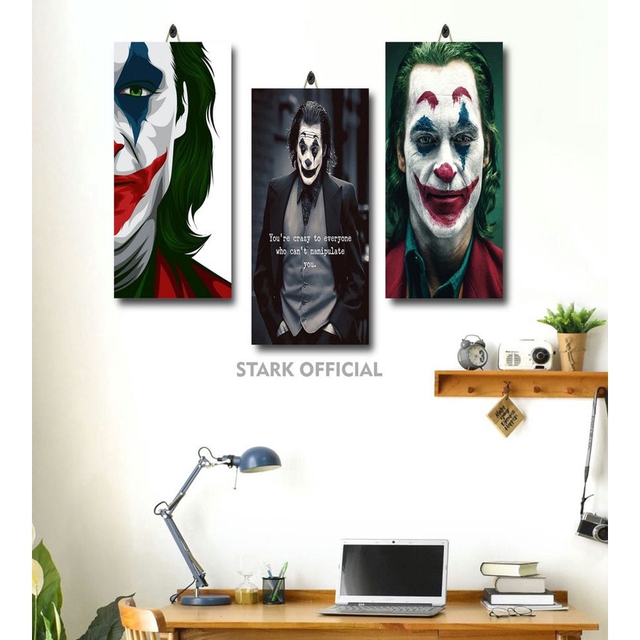 POSTER DINDING GAMBAR JOKER 15X30 JFTZ3/UIO5F/ HIASAN RUANG GAMBAR JOKER KEREN / PAJANGAN DINDING KA