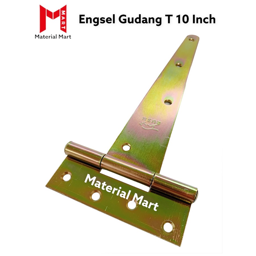 1 PC Engsel Gudang T 10&quot; | Engsel Pintu Gudang 10 Inch | Engsel T 25cm | Material Mart