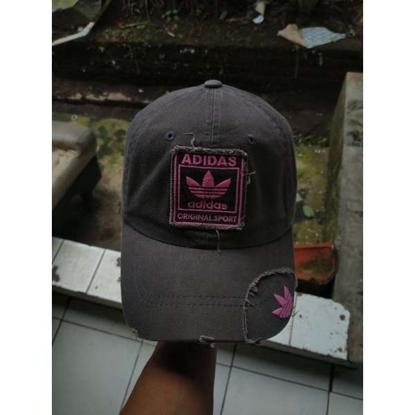 topi Adidas vintage trefoil second original