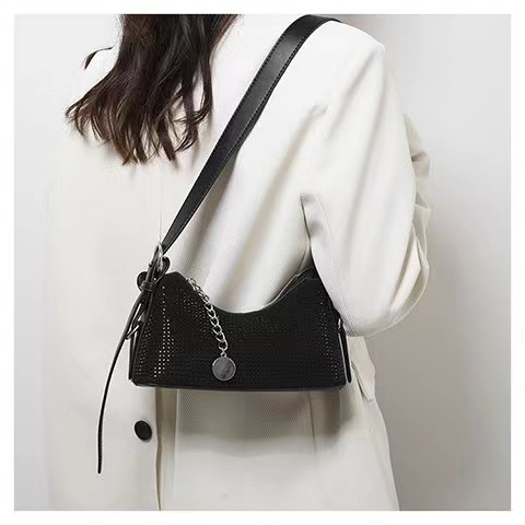 BJ64704 - BLACK/SILVER - TAS SLEMPANG TOTEBAG SHOULDERBAG BLINK WANITA FASHION IMPORT MODIS ELEGAN TERMURAH TERLARIS TERBARU BAGSTORE JAKARTA TAS BATAM ZC4704