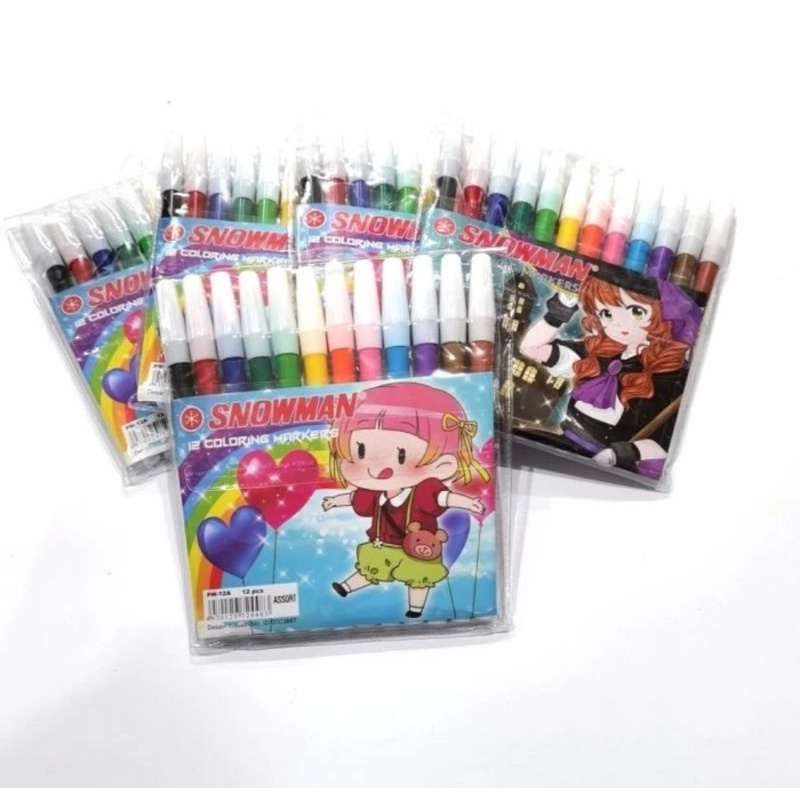 

Spidol Snowman Kecil 12 Warna