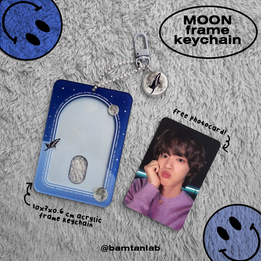 [PRE-ORDER] 'MOON' FRAME KEYCHAIN / PHOTOCARD POCA HOLDER AKRILIK JIN BTS