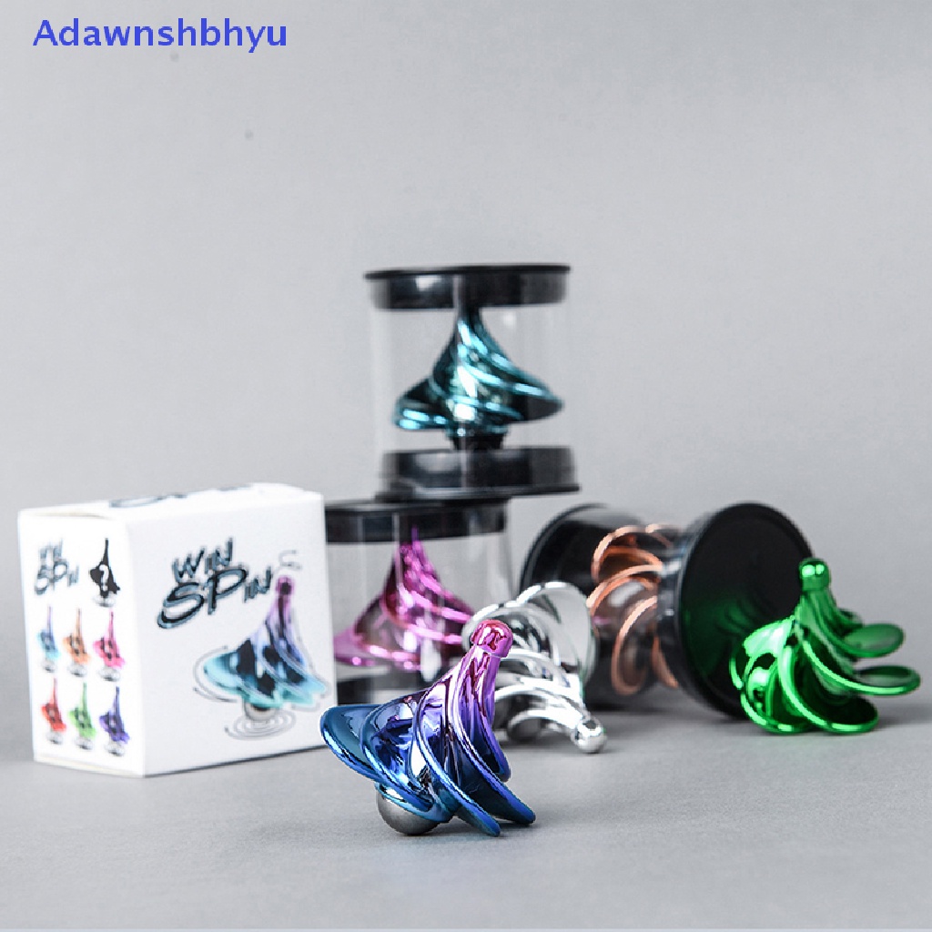 Adhyu Fidget Spinner Logam Warna-Warni gyro Magic Wind Spinning Top Desktop Deion ID